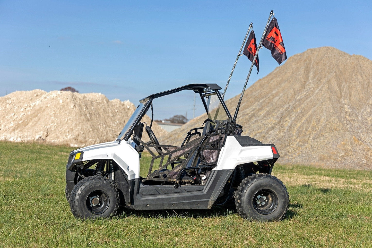 Rough Country 93087 LED Whip Light Kit | Bed Mount | Polaris Ranger RZR 170/RZR 170