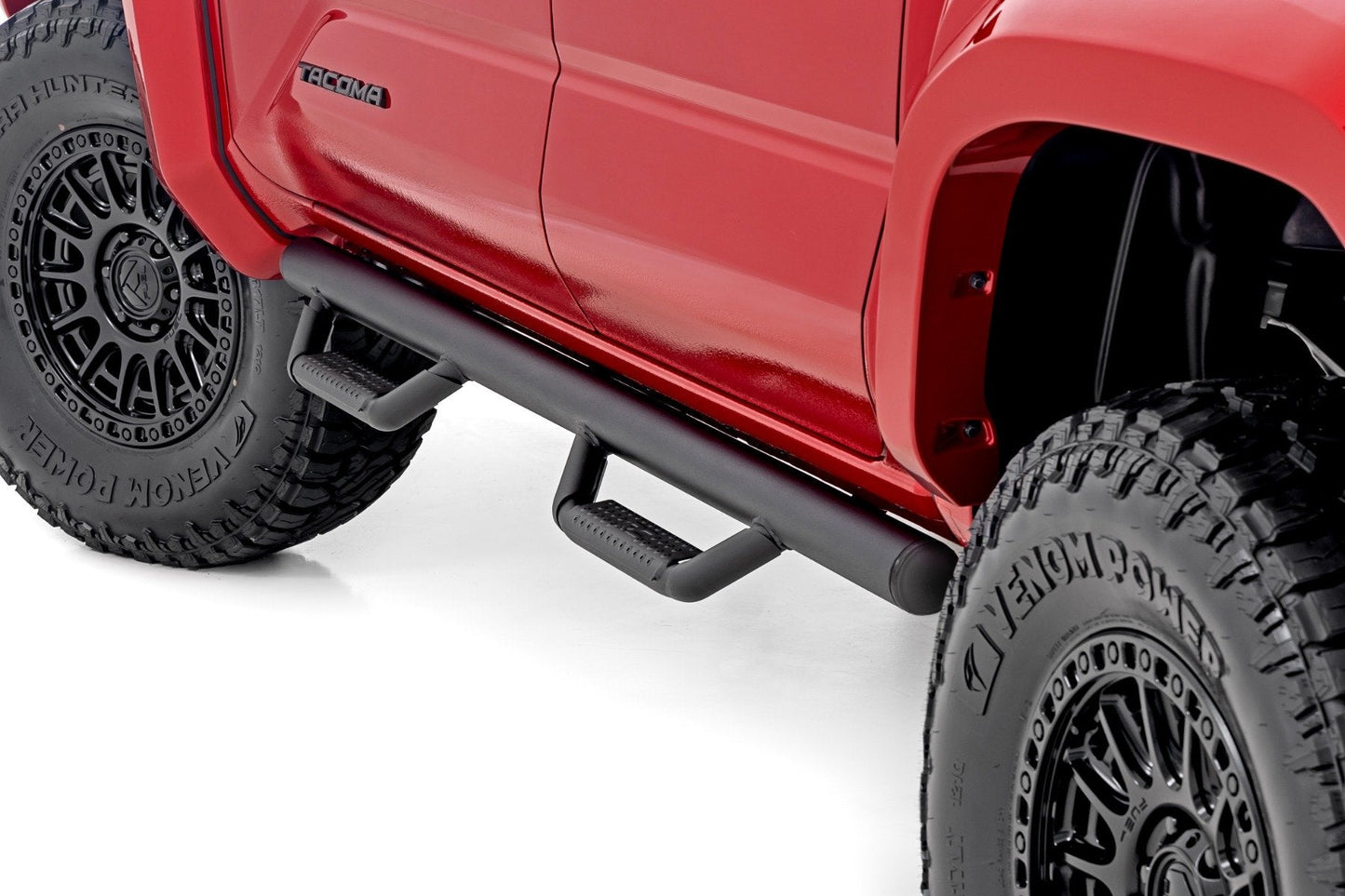 Rough Country RCT2480CC Nerf Steps | Cab Length | Double Cab | Toyota Tacoma 2WD/4WD (2024-2025)