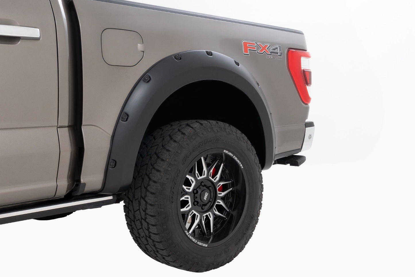 Rough Country F-F20911B-UM Pocket Fender Flares | UM Agate Black | Ford F-150 2WD/4WD (2021-2025)