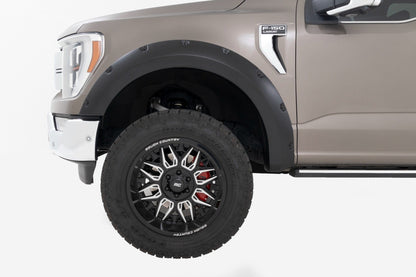 Rough Country F-F20911B-YZ Pocket Fender Flares | YZ Oxford White | Ford F-150 2WD/4WD (2021-2025)