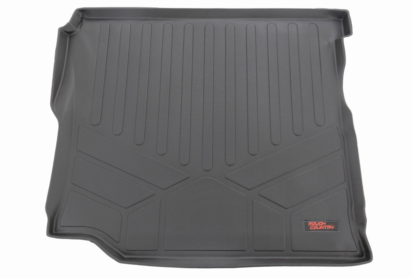 Rough Country M-6120 Rear Cargo Mat | W/ Sub | Jeep Wrangler Unlimited 4WD (2018-2025)