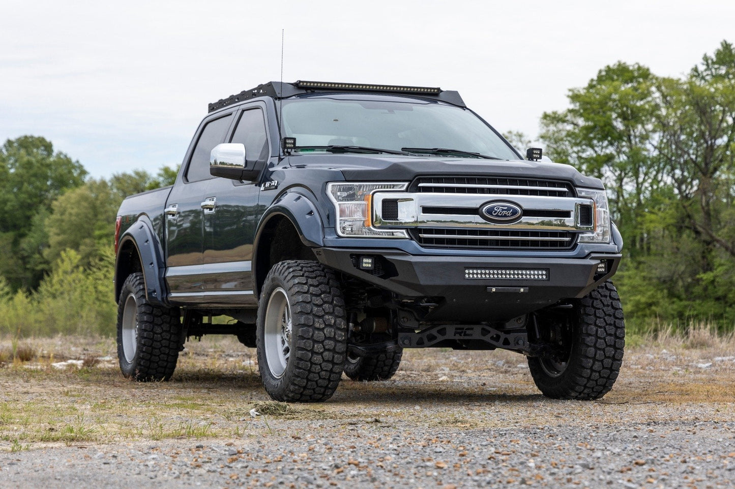 Rough Country 10756A Front Bumper | High Clearance | Skid Plate | Ford F-150 2WD/4WD (2018-2020)