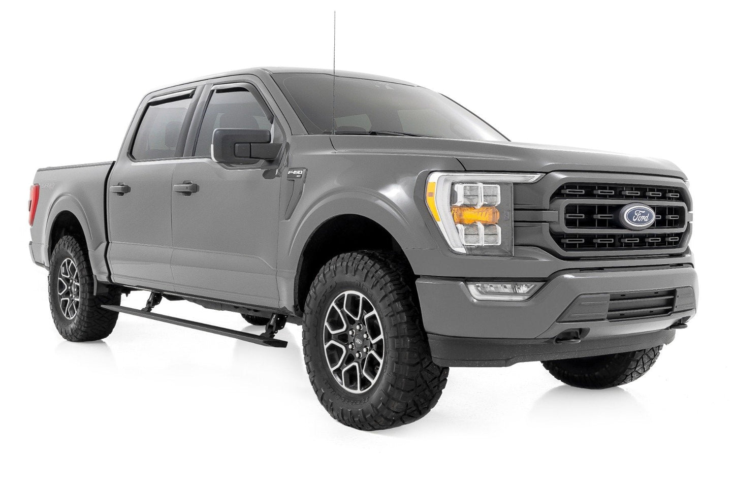 Rough Country PSR71525 Power Running Boards | Dual Electric Motor | Ford F-150/Lightning/F-250/F-350/Raptor (15-26)