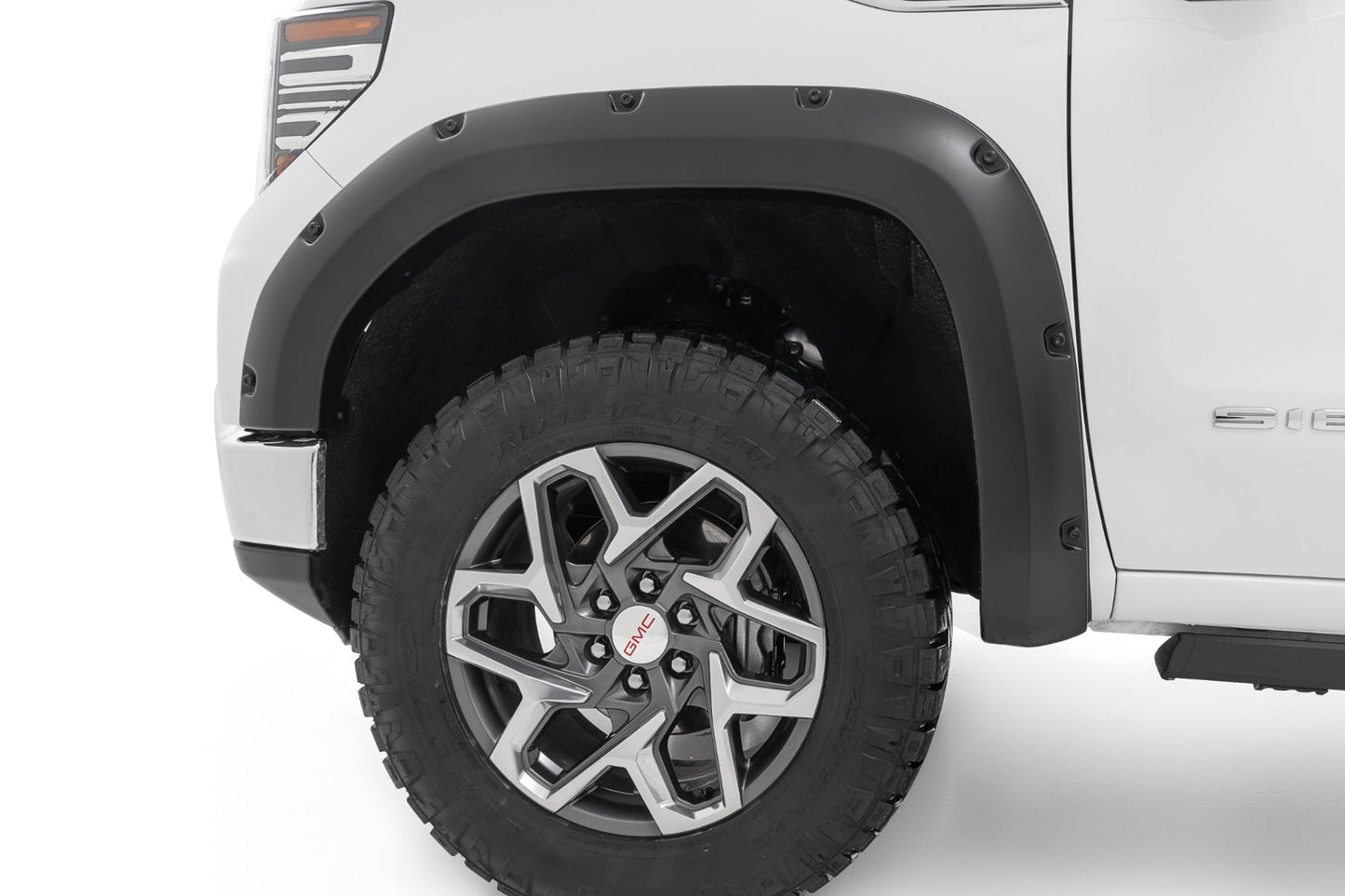 Rough Country F-C11950A-GA0 Pocket Fender Flares | GA0 Pacific Blue | GMC Sierra 1500 2WD/4WD (2019-2025 & Classic)