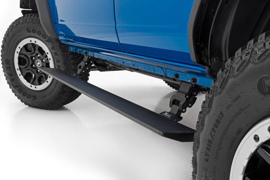 Rough Country PSR51330 Power Running Boards | Dual Electric Motor | 4 Door | Ford Bronco 4WD (21-25)