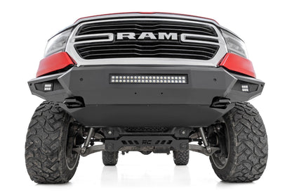 Rough Country 10808ATH Front Bumper w/Skid Plate & Tow Hooks | Ram 1500 2WD/4WD (2019-2024)