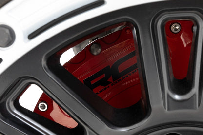 Rough Country 71151 Caliper Covers | Front and Rear | Red | Ford Bronco 4WD (2021-2025)