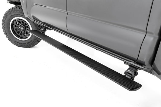 Rough Country PSR652110 Power Running Boards | Dual Electric Motor | Double Cab | Toyota Tacoma (05-23)