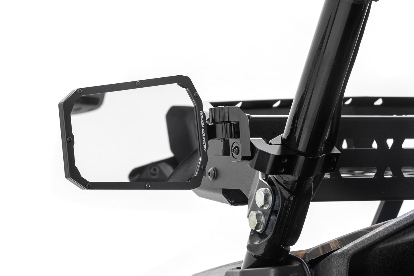 Rough Country 99209 UTV Aluminum Side View Mirrors | Horizontal