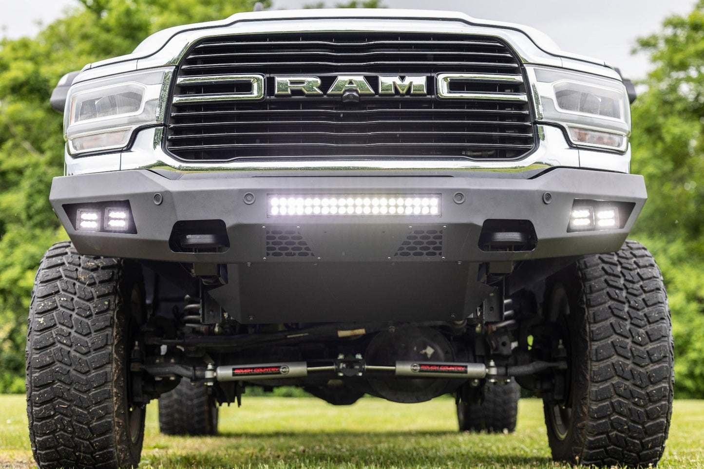 Rough Country 8749430 N3 Steering Stabilizer | Dual | 2.5-8 Inch Lift | Ram 2500 (14-26)/3500 (13-25)