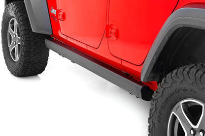 Rough Country PSR610430 Power Running Boards | Dual Electric Motor | 4 Door | Jeep Wrangler JL (18-24)