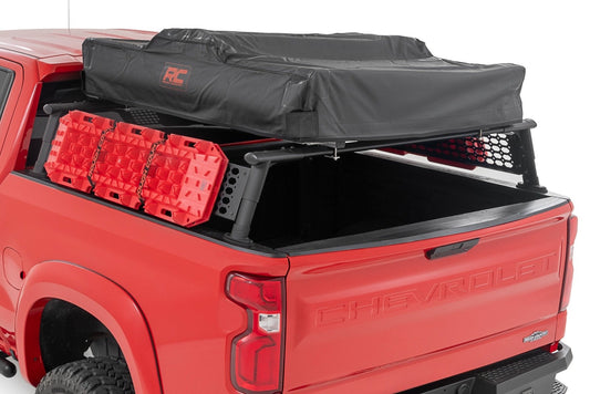 Rough Country 10204 Bed Rack | Half Rack | Aluminum | Chevy Silverado 1500 2WD/4WD (2019-2026 & Refresh)