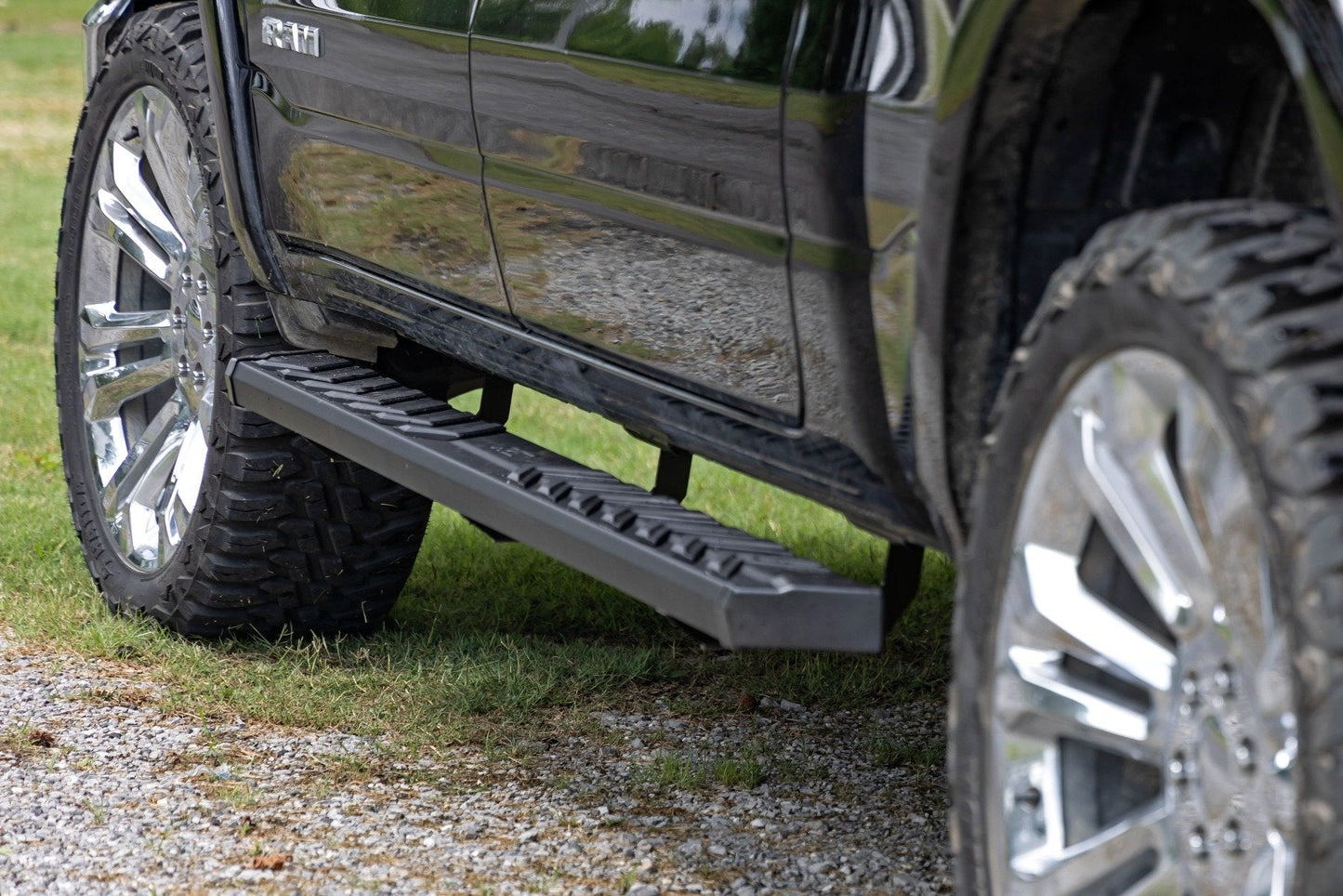 Rough Country 41004A BA2 Running Board | Side Step Bars | Ram 1500 (19-26)/1500 TRX (21-24)