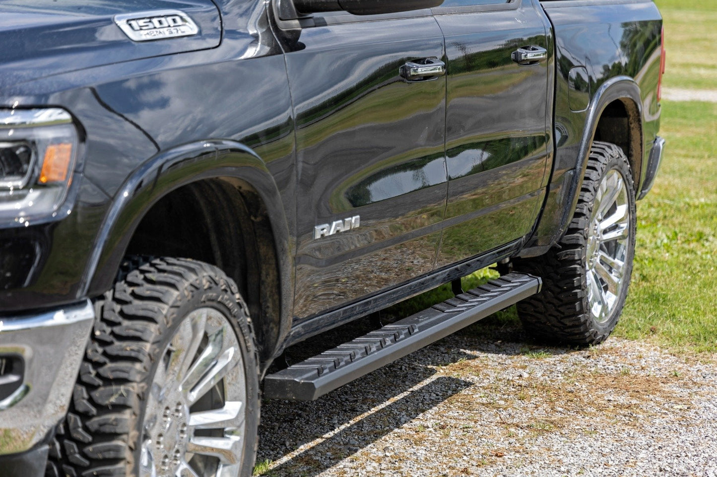 Rough Country 41004A BA2 Running Board | Side Step Bars | Ram 1500 (19-26)/1500 TRX (21-24)