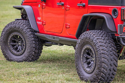 Rough Country 90800 Rock Sliders | Heavy Duty | 4-Door | Jeep Wrangler Unlimited 2WD/4WD (07-18)