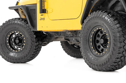 Rough Country RC51-6883SL Steel Simulated Bead Lock Wheel | Black | 16x8 | 6x5.5 | 4.25 Bore | -12