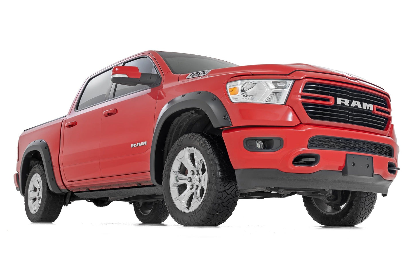 Rough Country F-D10914A-PW7 Pocket Fender Flares | PW7 Bright White | Ram 1500 2WD/4WD (2019-2024)