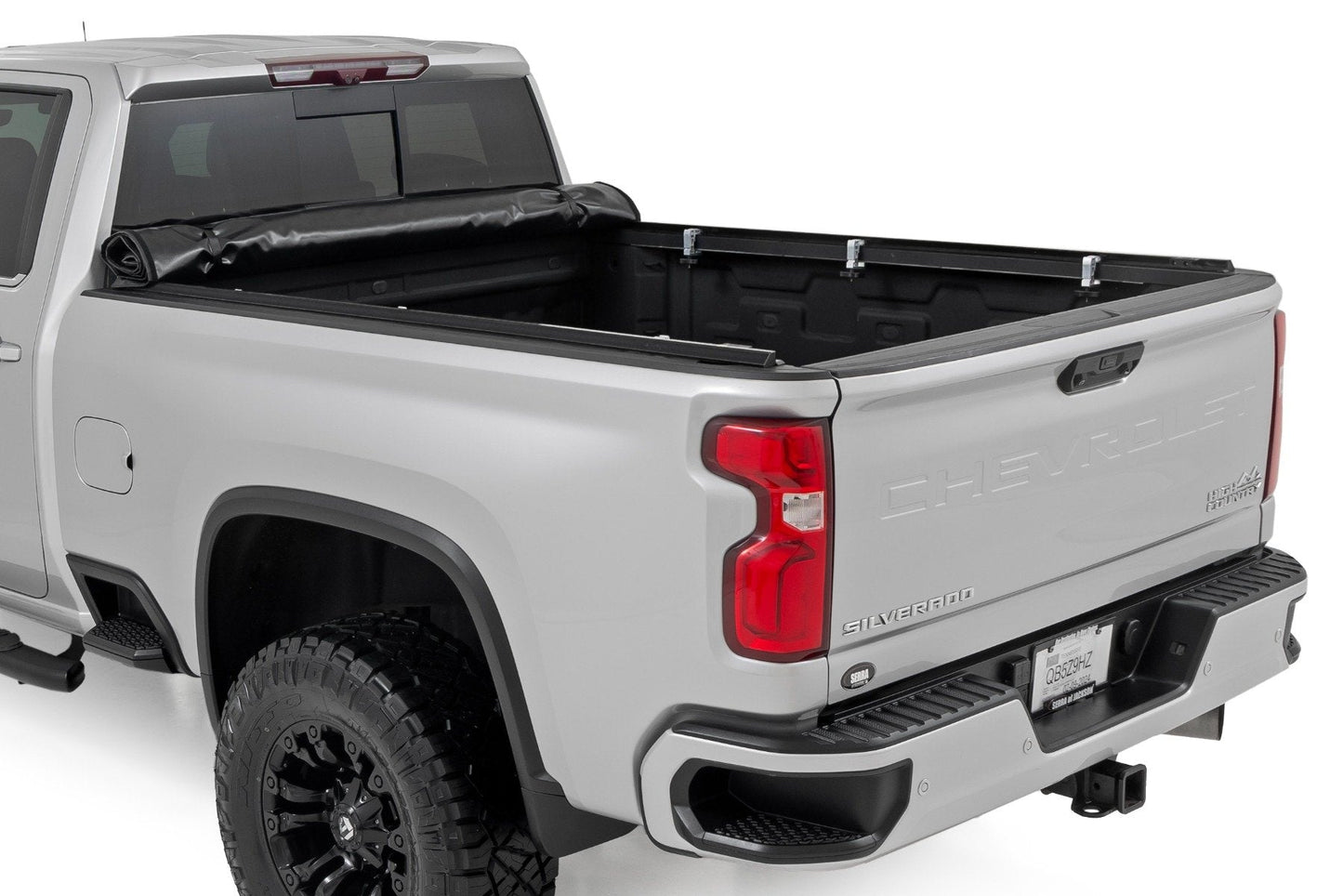 Rough Country 42120690 Soft Roll Up Bed Cover | 6'9" Bed | Chevy/GMC 2500HD/3500HD (20-25)