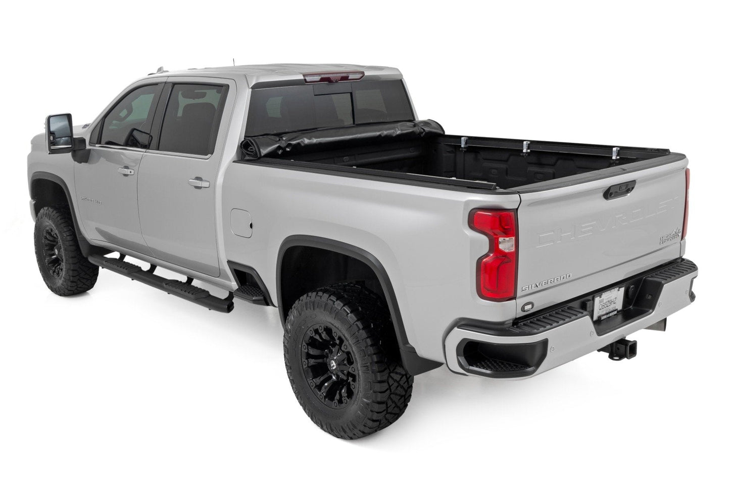Rough Country 42120690 Soft Roll Up Bed Cover | 6'9" Bed | Chevy/GMC 2500HD/3500HD (20-25)