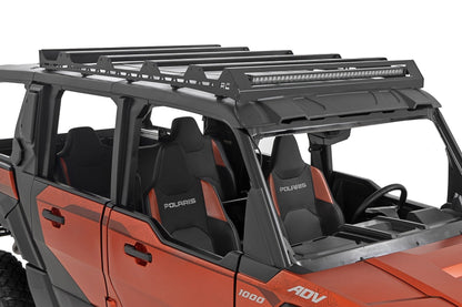 Rough Country 93172 Roof Rack | 40" Black Single Row | Polaris XPEDITION ADV 5