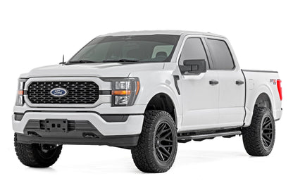 Rough Country 14011 OV2 Running Boards | Side Step Bars | Crew Cab | Ford F-150/Lightning/F-250/F-350 (15-26)