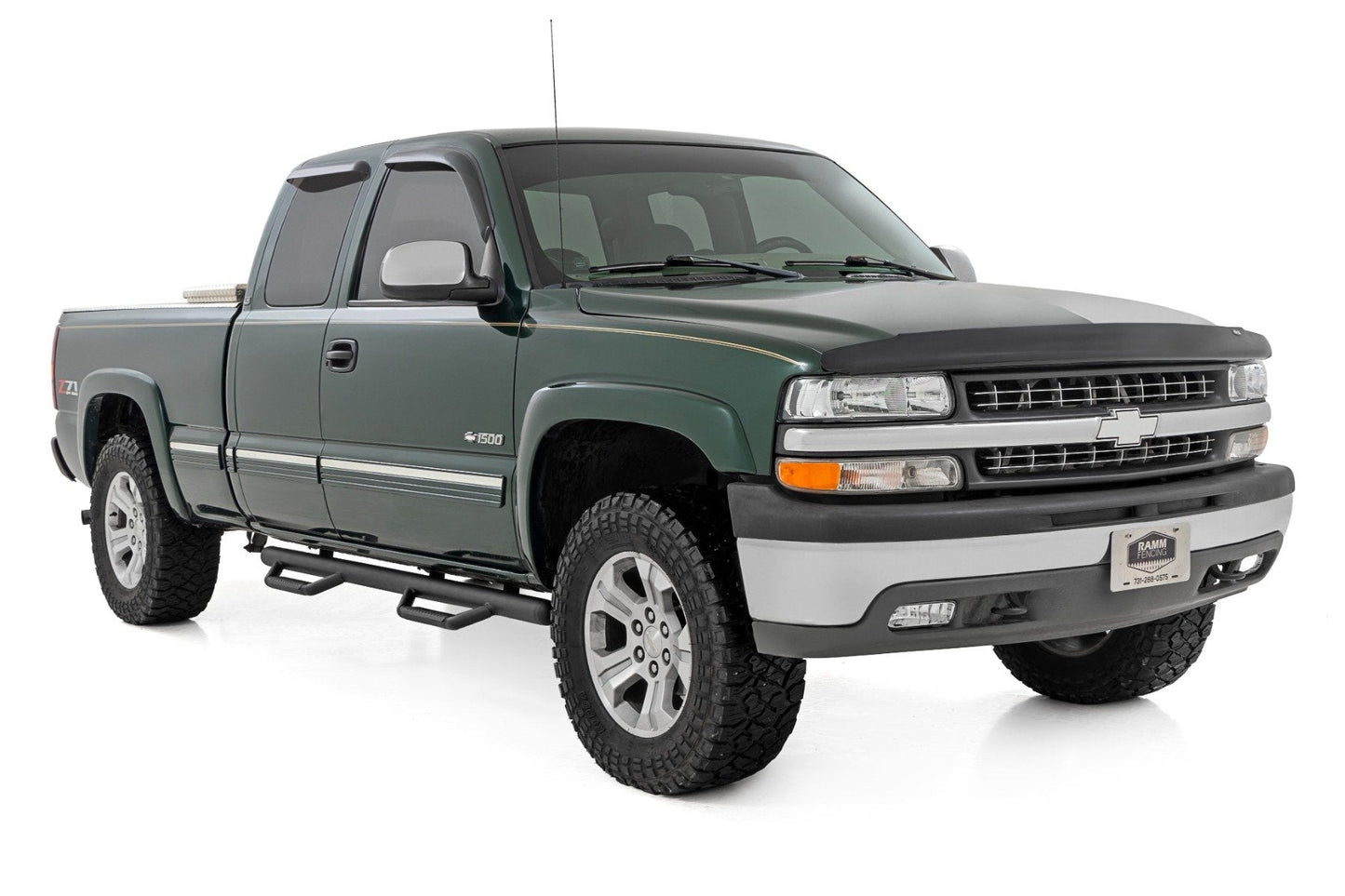 Rough Country RCC9989QCB Nerf Steps | Cab Length | Chevy/GMC 1500 2WD/4WD (99-06 & Classic)