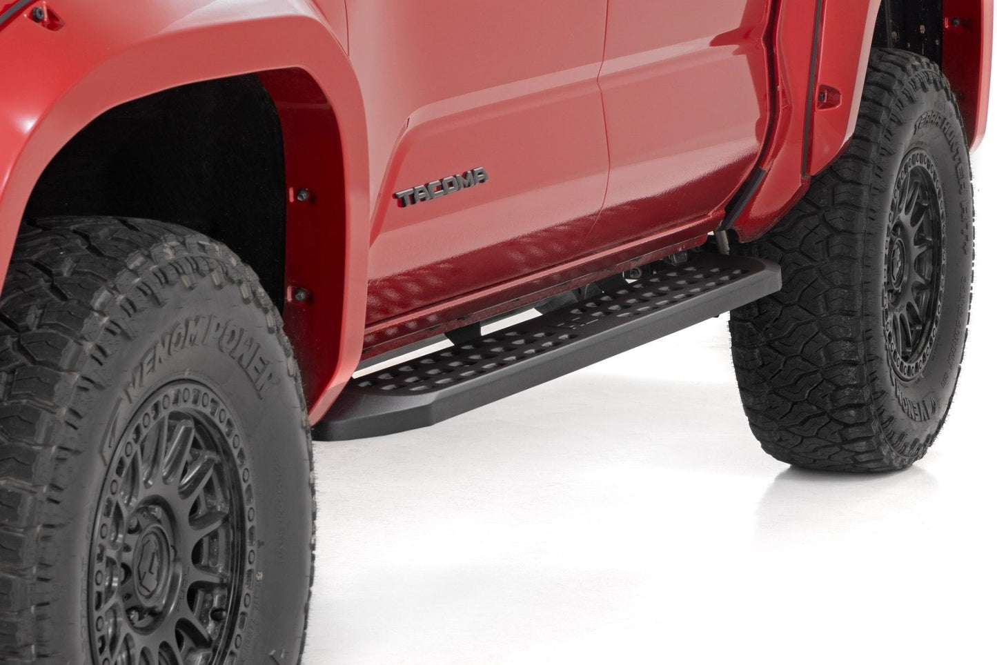 Rough Country 44011 RPT2 Running Board | Double Cab | Black | Toyota Tacoma 2WD/4WD (2024-2025)