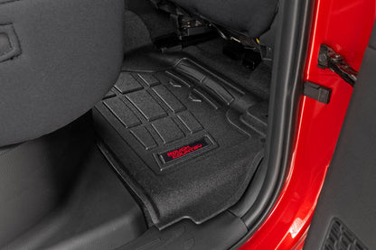 Rough Country SM71225 Sure-Fit Floor Mats | Front & Rear | TRD PRO | Double Cab | Toyota Tacoma (24-26)