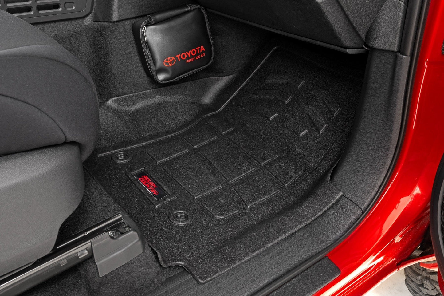 Rough Country SM71223 Sure-Fit Floor Mats | Front | Double Cab | Toyota Tacoma 2WD/4WD (2024-2026)