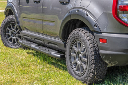 Rough Country 21006 Oval Nerf Steps | Black | Ford Bronco Sport 4WD (2021-2025)