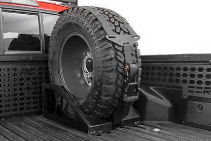 Rough Country 99073 Bed Mount Spare Tire Carrier | Universal | Multiple Makes & Models (Chevy/Dodge/Ford/GMC/Ram)