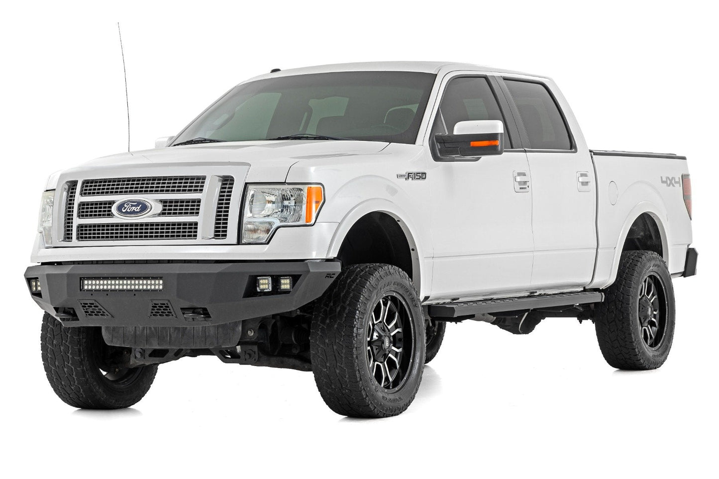 Rough Country 41012 BA2 Running Board | Side Step Bars | Ford F-150 2WD/4WD (2009-2014)