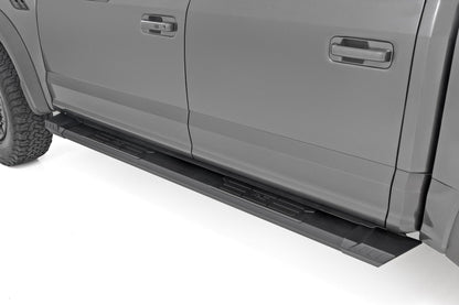 Rough Country SRB151791A HD2 Aluminum Running Boards | Crew Cab | Ford F-150/Lightning/F-250/F-350/Raptor (15-26)