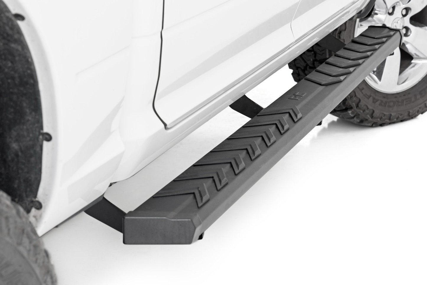Rough Country 41003A BA2 Running Board | Side Step Bars | Ram 1500/2500/3500 2WD/4WD (2010-2025 & Classic)