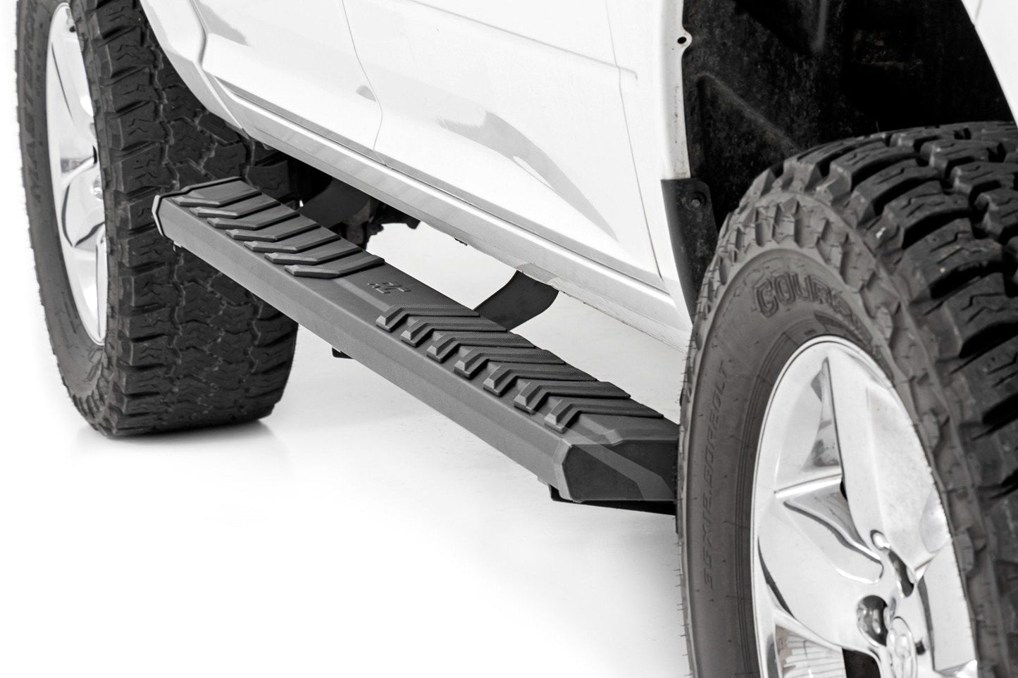 Rough Country 41003A BA2 Running Board | Side Step Bars | Ram 1500/2500/3500 2WD/4WD (2010-2025 & Classic)