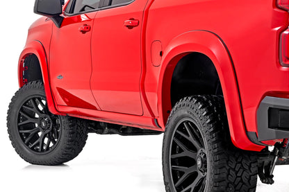 Rough Country S-C12210-GJV Fender Flares | Sport | GJV Riptide Blue | Chevy Silverado 1500 2WD/4WD (2019-2026 & Refresh)