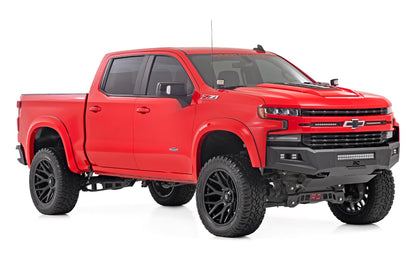 Rough Country S-C12210-GJV Fender Flares | Sport | GJV Riptide Blue | Chevy Silverado 1500 2WD/4WD (2019-2026 & Refresh)