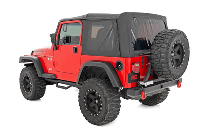 Rough Country RCJ9746A Nerf Steps | Full Length | Jeep Wrangler TJ 4WD (1997-2006)