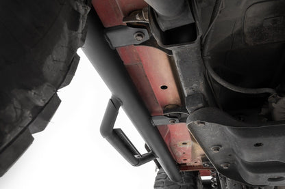 Rough Country RCJ9746A Nerf Steps | Full Length | Jeep Wrangler TJ 4WD (1997-2006)