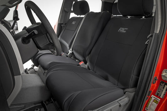 Rough Country 91061 Seat Covers | FR w/ Console Cover and Rear | Toyota Tundra 2WD/4WD (07-13)