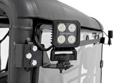 Rough Country 96111 LED Light Kit | Rear Mount | 2" Black Pair | White DRL | CFMOTO UFORCE 1000