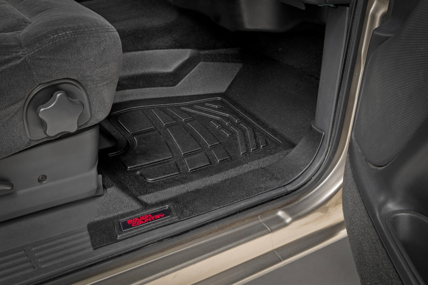 Rough Country SM2991A Sure-Fit Floor Mats | Front | Chevy/GMC 1500 (99-06 & Classic)