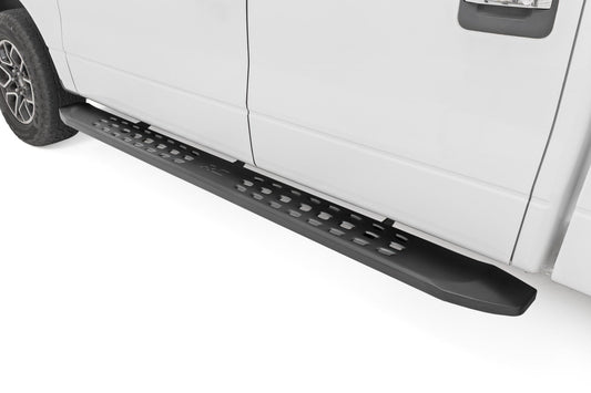 Rough Country 44010 RPT2 Running Board | Crew Cab | Black | Ford F-150 2WD/4WD (2009-2014)