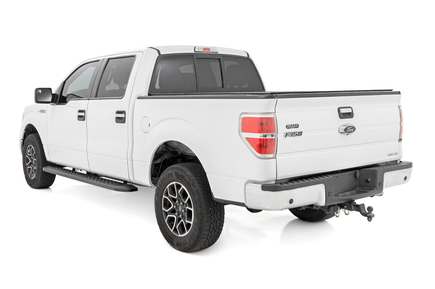 Rough Country 44010 RPT2 Running Board | Crew Cab | Black | Ford F-150 2WD/4WD (2009-2014)