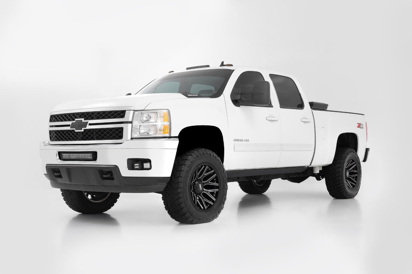 Rough Country 95201006M Rough Country 95 Series Wheel | One-Piece | Gloss Black Machined | 20x10 | 8x180 | -19mm