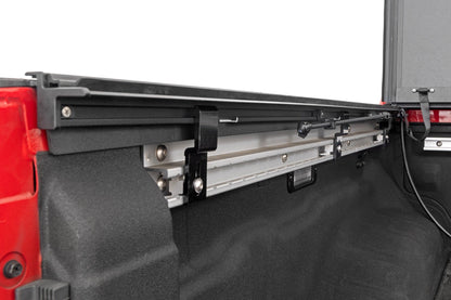 Rough Country 49520551A Hard Tri-Fold Flip Up Bed Cover | 5' Bed | Nissan Frontier 2WD/4WD (22-26)