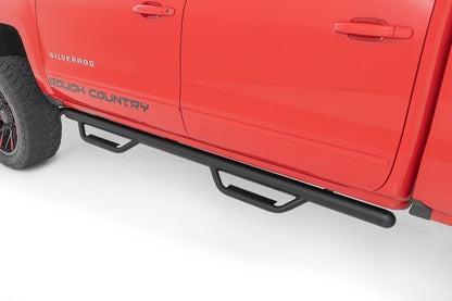 Rough Country RCC1489QCB Nerf Steps | Cab Length | Extended Cab | 6'7" Bed | Chevy/GMC 1500 (14-18 & Classic)
