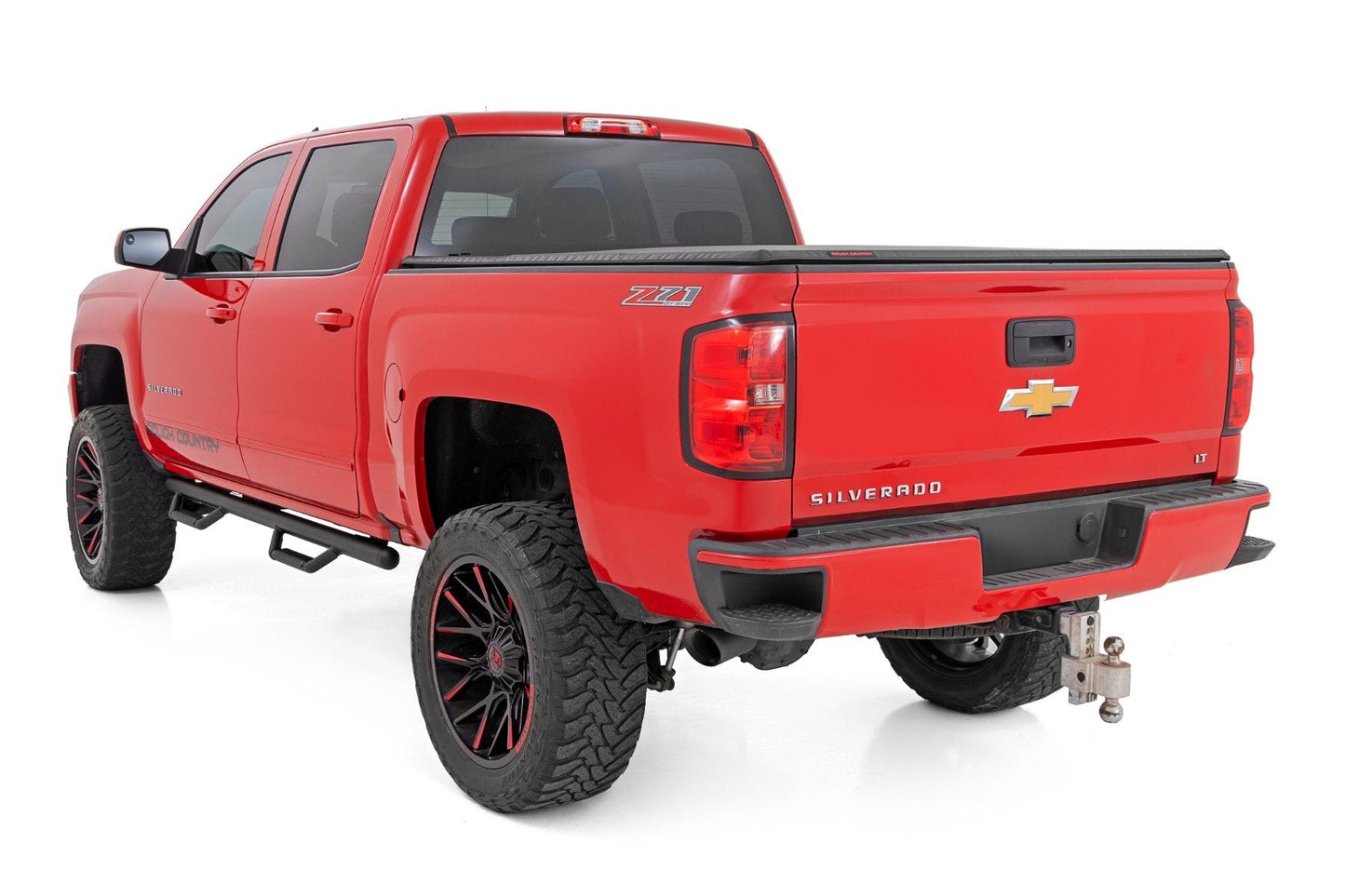 Rough Country RCC1489QCB Nerf Steps | Cab Length | Extended Cab | 6'7" Bed | Chevy/GMC 1500 (14-18 & Classic)