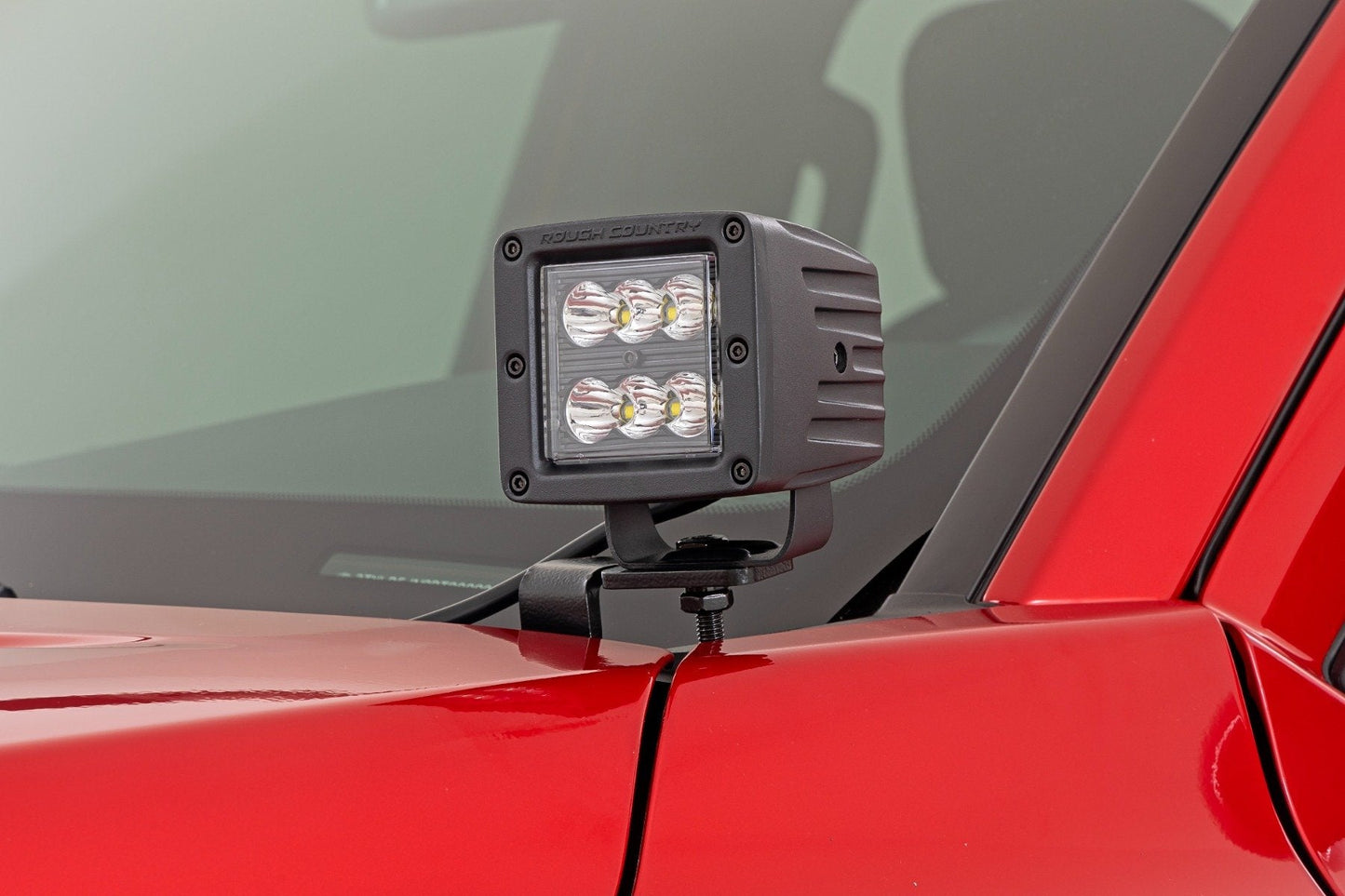 Rough Country 72102 LED Light Kit | Ditch Mount | 2" Black Pair | Flood | Toyota Tacoma (24-25)
