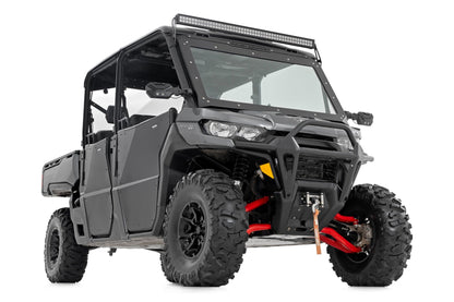 Rough Country 97041RED Aluminum Control Arms | High Clearance w/ 2" Forward Offset | Can-Am Defender HD 5/HD 8/HD 9/HD 10